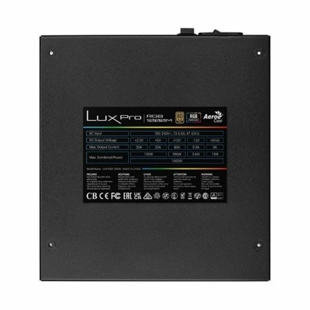 Fonte di Alimentazione Aerocool LUXPRORGB1000M ATX 1000 W 80 Plus Gold