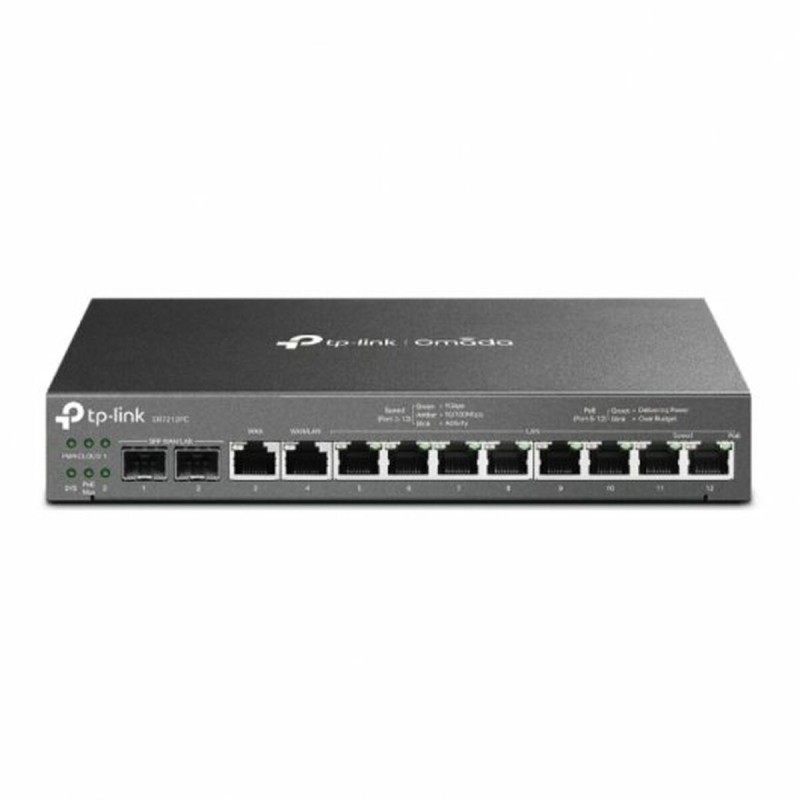 Router TP-Link ER7212PC Nero RJ45 Ethernet LAN PoE x 1 SFP 10/100/1000 Mbps Router TP-Link ER7212PC Nero RJ45 Ethernet LAN PoE x 1 SFP 10/100/1000 Mbps