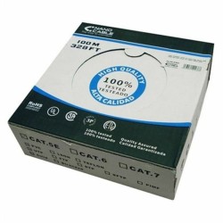 Cavo RJ45 Categoria 6 FTP Rigido NANOCABLE 10.20.0902 100 m Grigio 100 m