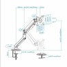 Supporto da Tavolo per Schermo TooQ DB4032TNR-G 17"-32"
