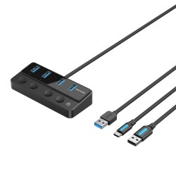 Hub USB Vention CHWBF Nero
