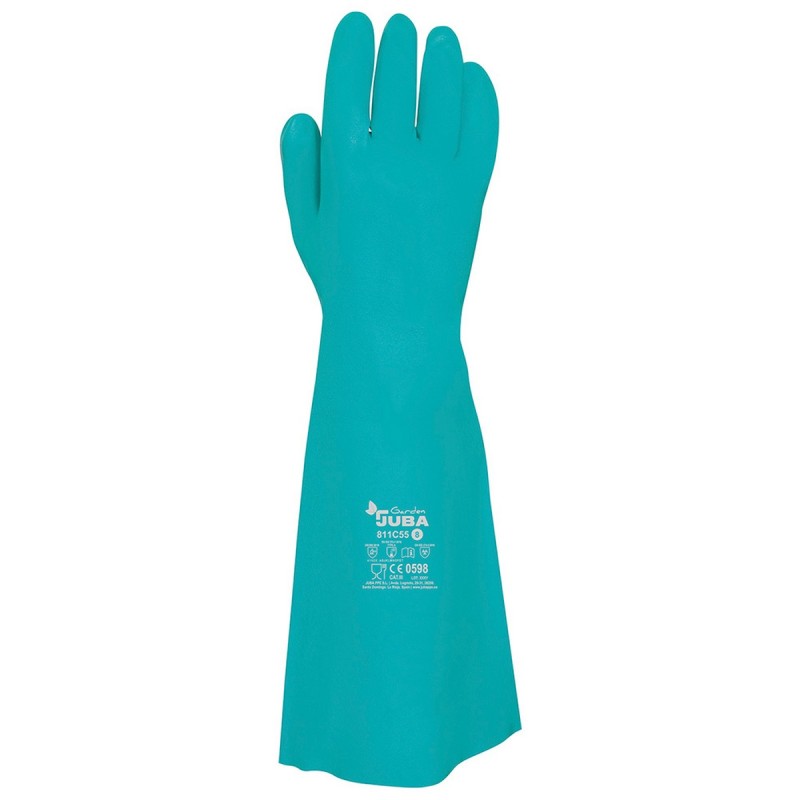 Guanti da Lavoro JUBA Verde Raso Nitrile Piscina Guanti da Lavoro JUBA Verde Raso Nitrile Piscina