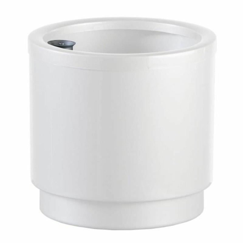 Vaso Plastiken Bianco Plastica Quadrato Ø 38 cm Vaso Plastiken Bianco Plastica Quadrato Ø 38 cm