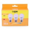 Confezione da 3 lampadine LED EDM 98201 G 35 W 5 W 50 W E27 3200 Lm Ø 4,5 x 8 cm (3200 K)