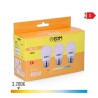Confezione da 3 lampadine LED EDM 98201 G 35 W 5 W 50 W E27 3200 Lm Ø 4,5 x 8 cm (3200 K)