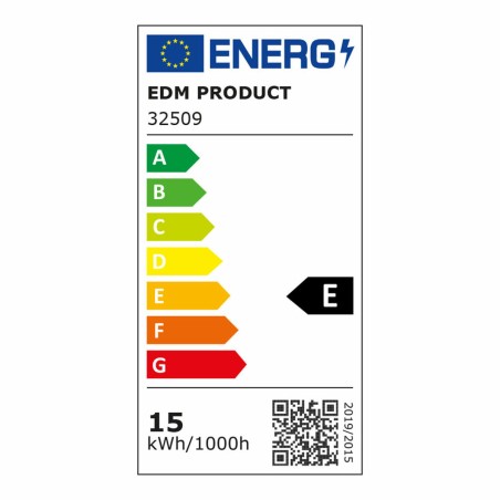 Applique LED EDM 32509 Polimero A E 15 W 60 W 16 W 78 w 1100 Lm Superficie (6400 K)