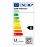 Applique LED EDM 32509 Polimero A E 15 W 60 W 16 W 78 w 1100 Lm Superficie (6400 K)