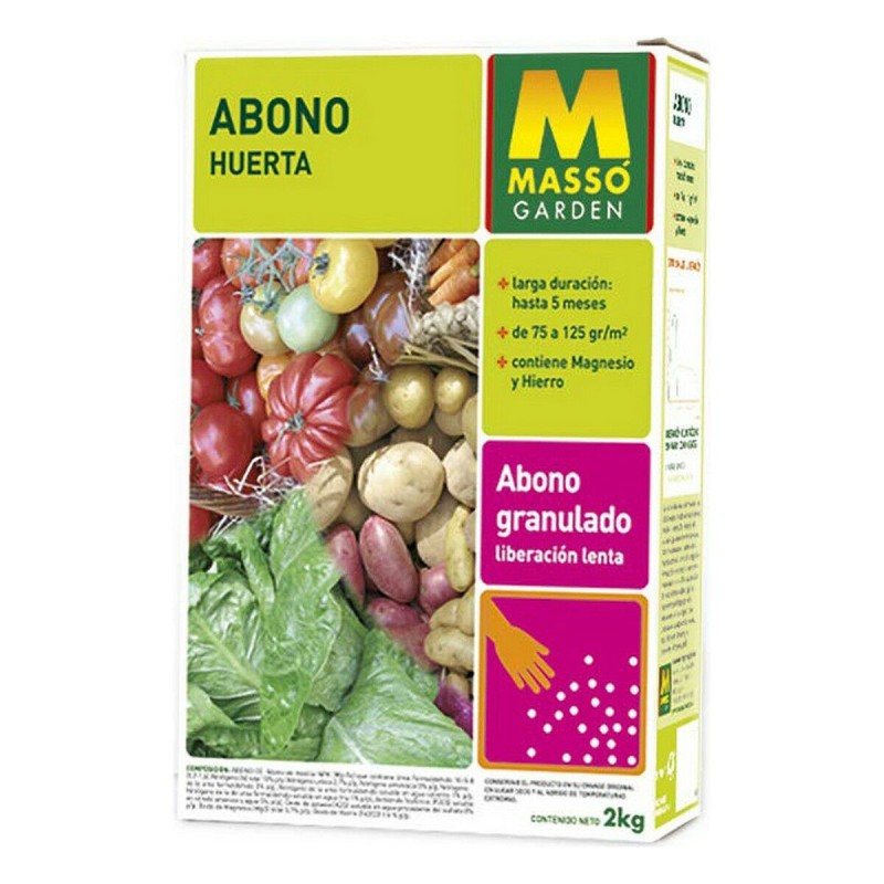 Fertilizzante non organico Massó Verdure 2 Kg 2 L Fertilizzante non organico Massó Verdure 2 Kg 2 L