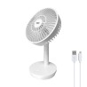 Ventilatore da Tavolo EDM 33501 Bianco 5 W 4 W 16,5 x 18,5 cm 17 x 13 x 26 cm Ricaricabile USB