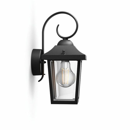 Applique da Parete Philips 17236/30/PN Nero Alluminio 60 W E27 Lanterna (1 Unità)