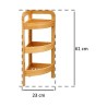 Scaffale ad Angolo 5five Simply Smart 23 x 23 x 61 cm Marrone 3 Mensole