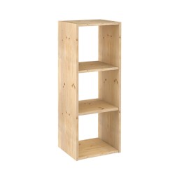 Scaffale Astigarraga Dinamic 3 Naturale Legno 107 x 36,2 x 34 cm Cubi Componibile