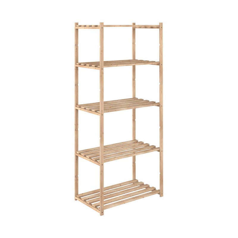 Scaffale Astigarraga Natura 171 x 65 x 40 cm Naturale Legno Marrone Pino Scaffale Astigarraga Natura 171 x 65 x 40 cm Naturale Legno Marrone Pino