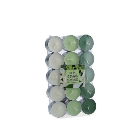 Candele profumate Magic Lights Fiori bianca (30 Unità)