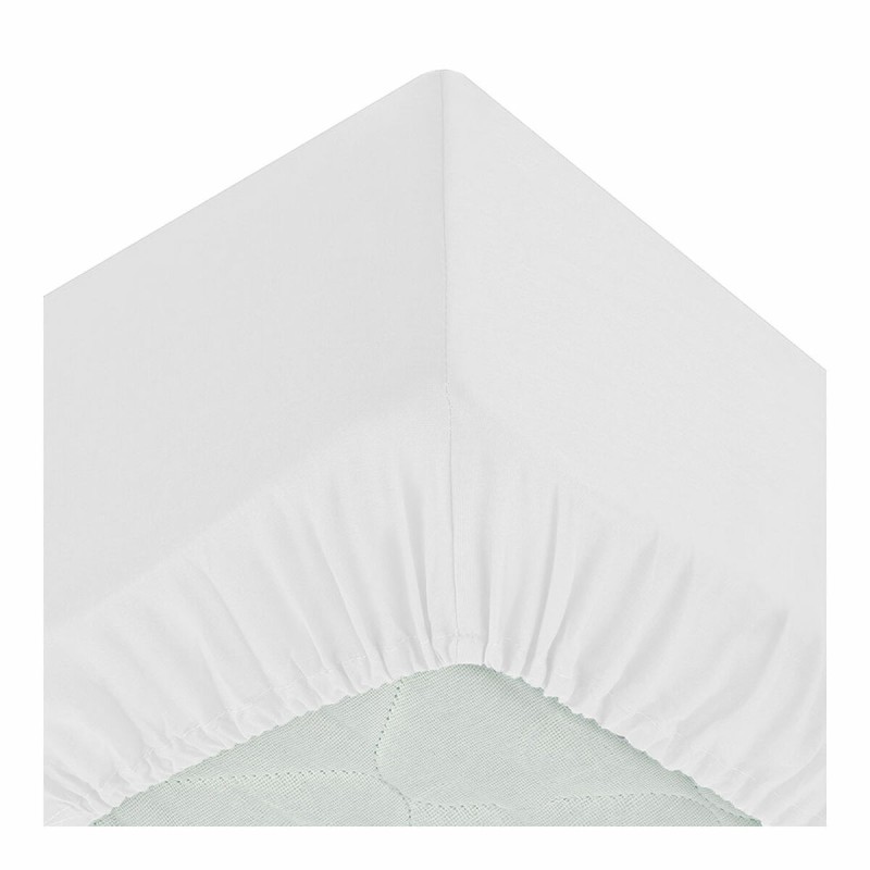 Lenzuolo con angoli aderenti Atmosphera Bianco (90 x 190 cm) Lenzuolo con angoli aderenti Atmosphera Bianco (90 x 190 cm)