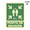 Insegna Normaluz Punto de reunión PVC 22,4 x 30 cm