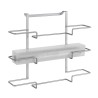 Appendino per Porte Metaltex Galileo Metallo 36 x 9 x 30 cm Triplo Portarotolo