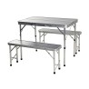 Tavolo con 2 sedie Redcliffs 90 x 60 x 70 cm Grigio (3 Pezzi)