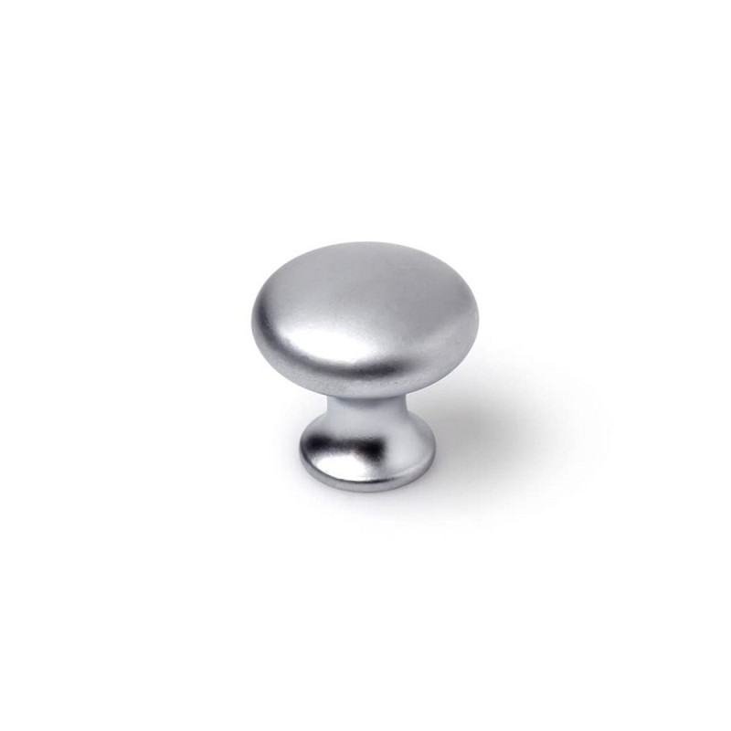 Pomo Rei Argentato Metallo Ø 25 x 24 mm Rotondo Finitura opaca 4 Pezzi Pomo Rei Argentato Metallo Ø 25 x 24 mm Rotondo Finitura opaca 4 Pezzi