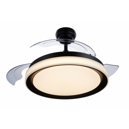 Ventilatore da Soffitto con Luce Philips Atlas Nero 35 W 28 W 4500 Lm (2700 K)