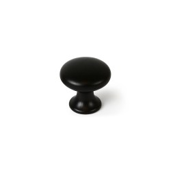Pomo Rei 760 Nero Metallo Ø 25 x 24 mm 4 Pezzi