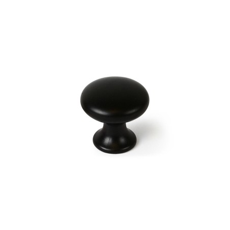 Pomo Rei 760 Nero Metallo Ø 25 x 24 mm 4 Pezzi