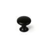 Pomo Rei 760 Nero Metallo Ø 25 x 24 mm 4 Pezzi