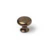 Pomo Rei 760 Dorato Metallo Consumato Ø 25 x 24 mm 4 Pezzi