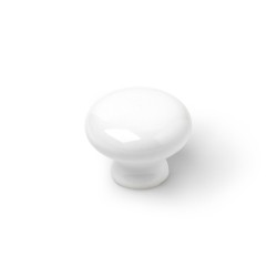 Pomo Rei 821 Bianco Porcellana Ø 35 x 26 mm 4 Pezzi