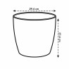 Vaso Elho 5642723015000 Bianco polipropilene Plastica Rotondo