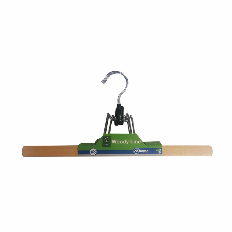 Grucce Mondex Gonna Ecologico Naturale Legno 3 Unità (35 x 16 x 2 cm) Grucce Mondex Gonna Ecologico Naturale Legno 3 Unità (35 x 16 x 2 cm)
