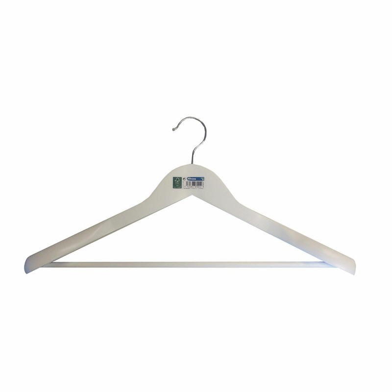 Grucce Mondex Vestito Ecologico Legno Bianco (45 x 23 x 5,5 cm) Grucce Mondex Vestito Ecologico Legno Bianco (45 x 23 x 5,5 cm)