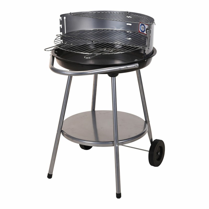 Barbecue a Carboni con Ruote Grill Nero Ø 51 cm Barbecue a Carboni con Ruote Grill Nero Ø 51 cm