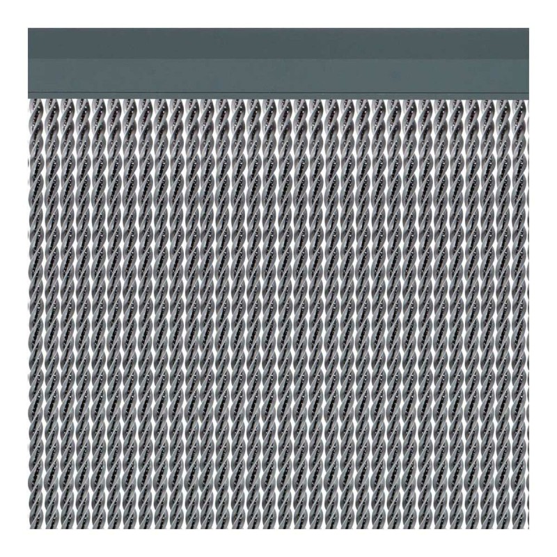 Tenda Acudam Manacor Porte Argentato Esterno PVC Alluminio 90 x 210 cm Tenda Acudam Manacor Porte Argentato Esterno PVC Alluminio 90 x 210 cm