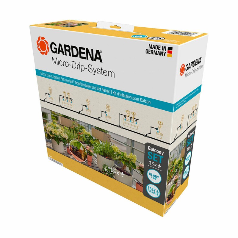 Sistema di Irrigazione a Goccia Automatico per Vasi Gardena Micro-drip 13401-20 Sistema di Irrigazione a Goccia Automatico per Vasi Gardena Micro-drip 13401-20