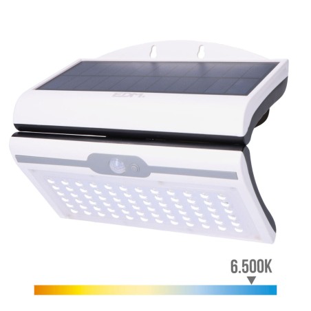 Applique LED EDM 31848 Bianco 6 W 430 Lm 6500 lm Solare Sensore di Movimento 6500 K