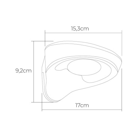 Applique LED EDM 31852 Nero 2 W 1,8 W 200 Lm 155 Lm Solare Sensore di Movimento (6500 K)