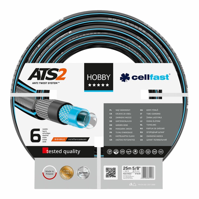 Pompa Cellfast Hobby Ats2 PVC 25 m Ø 15 mm 6 strati Pompa Cellfast Hobby Ats2 PVC 25 m Ø 15 mm 6 strati