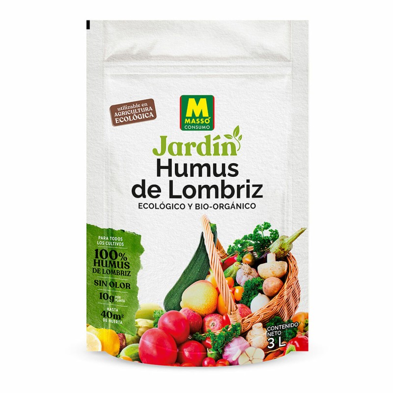 Fertilizzante organico Massó Earthworm hummus 3 L Fertilizzante organico Massó Earthworm hummus 3 L