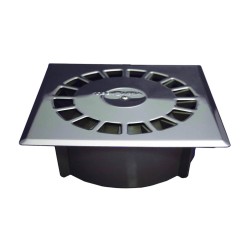 Scarico Tecnoagua T-88 I PVC Acciaio inossidabile 16,5 x 16,5 x 5,7 cm Ø 7,5 - 5 cm Verticale