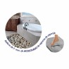 Tappeto da bagno Hidalgo Pietra 40 x 60 cm