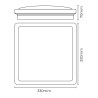 Applique Plafoniera LED EDM 32542 F 18 W 1820 Lm Quadrato Superficie (6400 K)