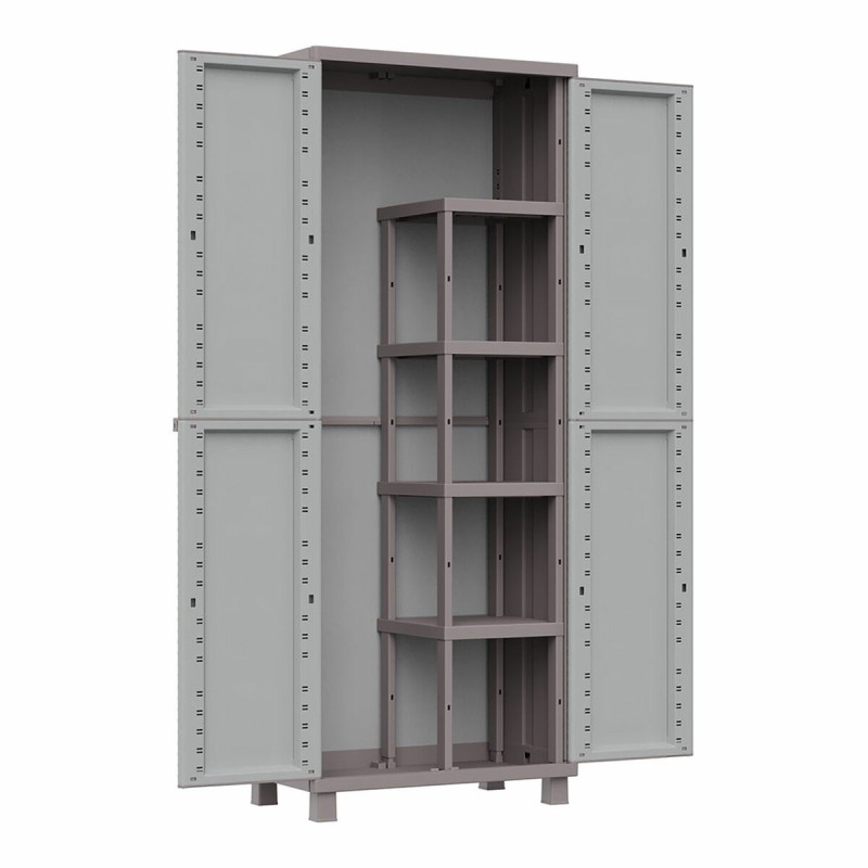 Armadio per Scope Terry Jrattan 368 Grigio 68 x 37,5 x 170 cm Plastica 4 Mensole Armadio per Scope Terry Jrattan 368 Grigio 68 x 37,5 x 170 cm Plastica 4 Mensole