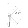 Faro Proiettore EDM 31857 Slim 100 W 1200 Lm Solare (6500 K)