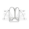 Lampadina LED EDM 98907 Leaf 30 W 200 W E27 3000 lm 35 x 11,2 cm Multidirezionale (6500 K)