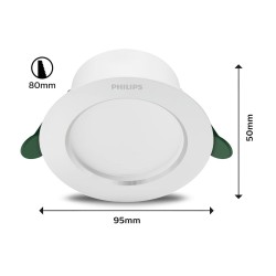 Downlight Philips Diamond Cut Bianco 6,5 W 1150 Lm Ø 15 x 4,95 cm (4000 K)