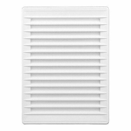 Griglia di ventilazione EDM 87733 Bianco 13,7 x 20,7 cm Zanzariera
