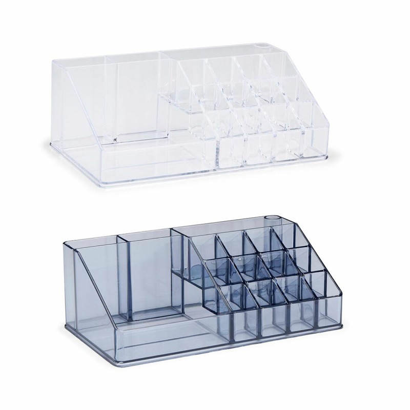 Organizer per trucchi Touch of Beauty Acrilico 22,5 x 12,5 x 8 cm 17 Compartimenti Organizer per trucchi Touch of Beauty Acrilico 22,5 x 12,5 x 8 cm 17 Compartimenti