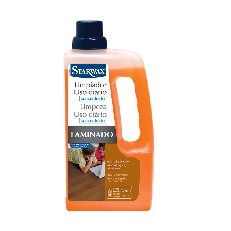 Detergente per pavimenti Starwax 1 L Laminato Uso quotidiano Detergente per pavimenti Starwax 1 L Laminato Uso quotidiano