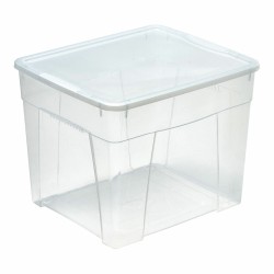 Secchio contenitore Mondex space box 4 h 34,5l Trasparente polipropilene 34,5 L 42 x 35 x 33 cm
